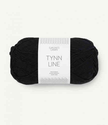 Sandnes Garn Tynn Line 50 g, Musta 1099