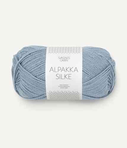 Sandnes Garn Alpakka Silke 50 g, Murrettu sininen 6041