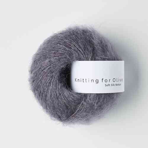 Knitting for Olive Soft Silk Mohair 25 g, Dusty violet