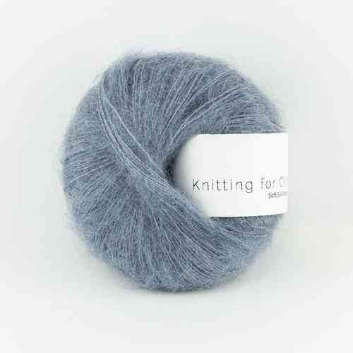 Knitting for Olive Soft Silk Mohair 25 g, Dusty dove blue