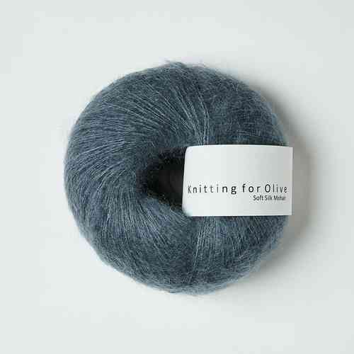 Knitting for Olive Soft Silk Mohair 25 g, Stovet Petroleum green