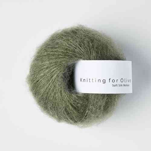 Knitting for Olive Soft Silk Mohair 25 g, Dusty Sea Green