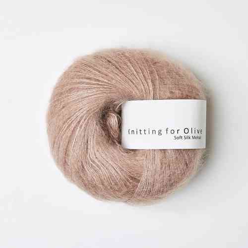 Knitting for Olive Soft Silk Mohair 25 g, Rose clay