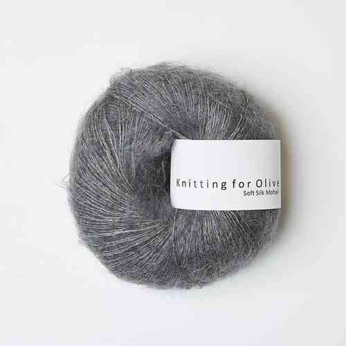 Knitting for Olive Soft Silk Mohair 25 g, Lead