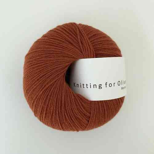 Knitting for Olive Merino 50 g, Burnt orange