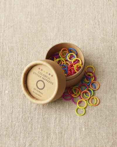 CocoKnits, Colored Ring Stitch Marker, Large - Värikkäät silmukkamerkit 9 mm