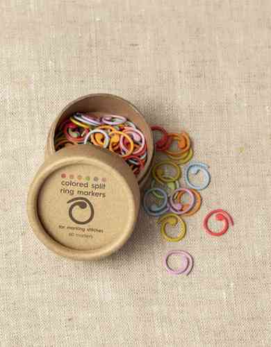 CocoKnits, Colored Split Ring Marker, Medium - Avonaiset silmukkamerkit