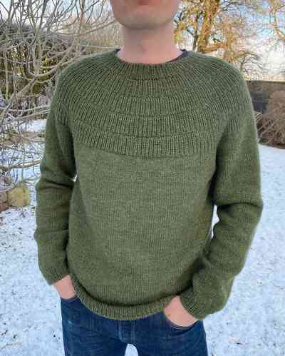 PetiteKnit, Anker`s Sweater - My Boyfriend`s Size- neuleohje