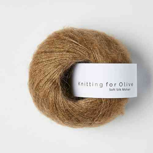 Knitting for Olive Soft Silk Mohair 25 g, Nut brown
