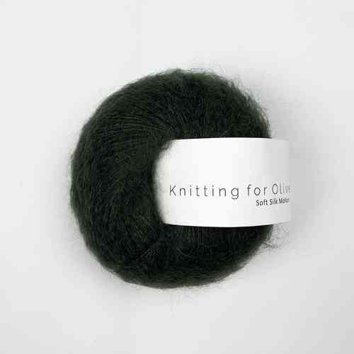 Knitting for Olive Soft Silk Mohair 25 g, Slate green