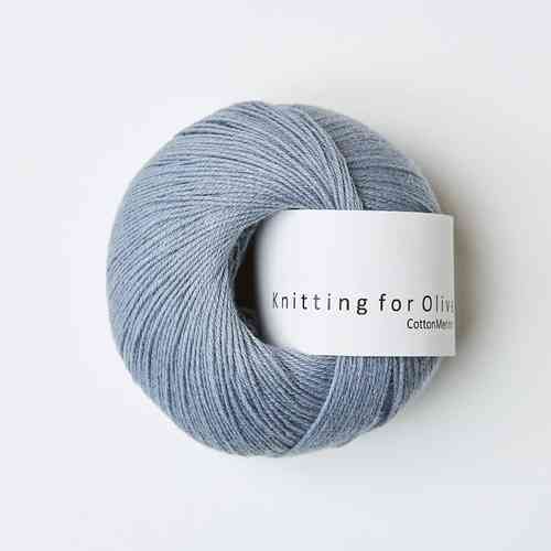 Knitting for Olive cotton-merino 50 g, Elephant blue