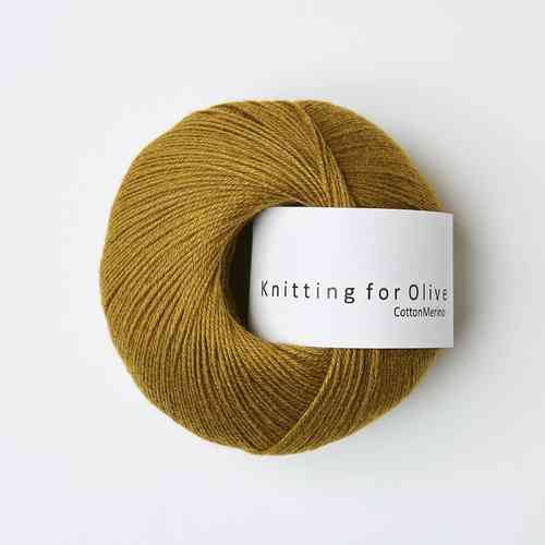 Knitting for Olive cotton-merino 50 g, Dark ocher