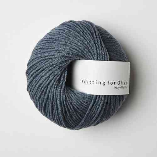 Knitting for Olive Heavy Merino 50 g, Dusty Petroleum Blue
