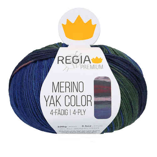 Regia Premium Merino Yak Color 100 g, Maasto 08505