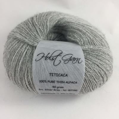 Titicaca Pure Alpaca 50 g, Silver Grey