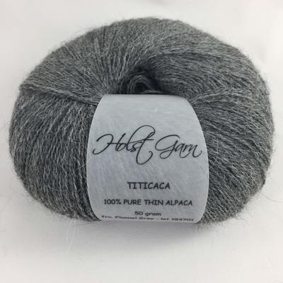 Titicaca Pure Alpaca 50 g, Flannel Grey