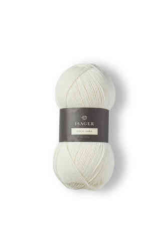 Isager Sock Yarn 100 g, Valkoinen 00