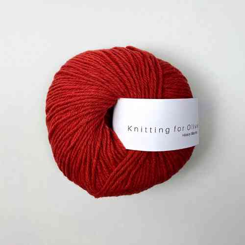 Knitting for Olive Heavy Merino 50 g, Pomegranate
