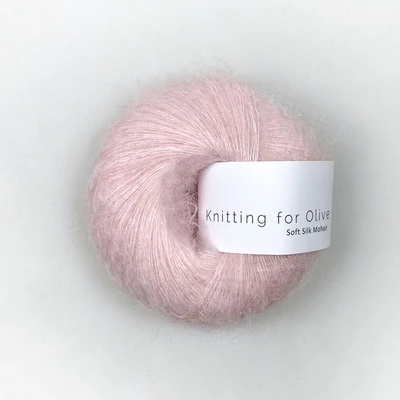 Knitting for Olive Soft Silk Mohair 25 g, Cherry Blossom