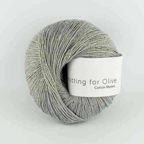 Knitting for Olive cotton-merino 50 g, Gray Lamb