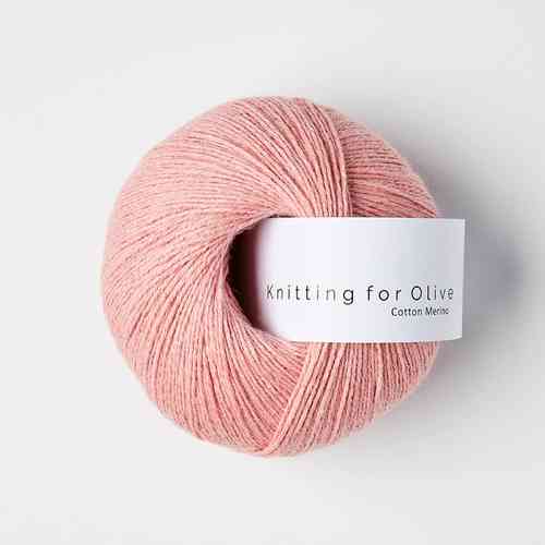 Knitting for Olive cotton-merino 50 g, Strawberry Ice Cream