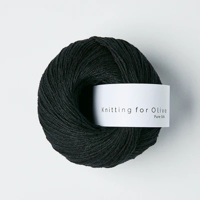 Knitting for Olive Pure Silk 50 g, Coal