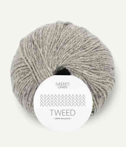 Sandnes Garn Tweed Recycled 50 g, Vaaleanharmaa 1085