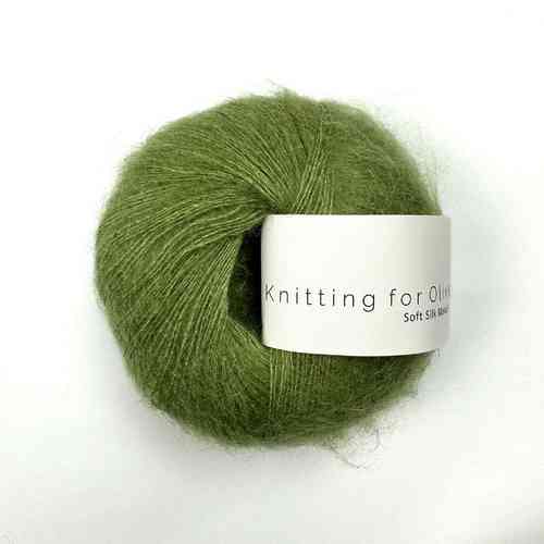 Knitting for Olive Silk Mohair 25 g, Pea Shoots