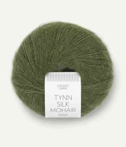 Sandnes Garn Silk Mohair 25 g, Oliivinvihreä 9062