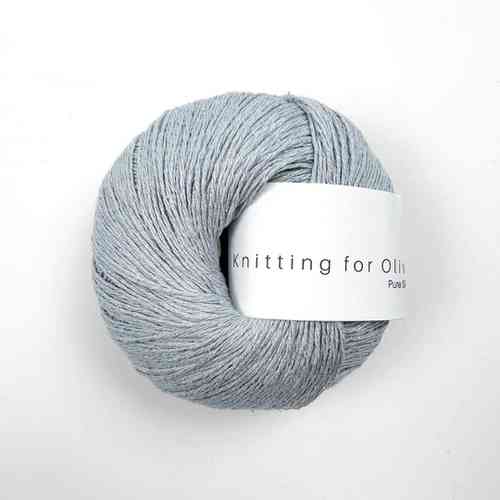 Knitting for Olive Pure Silk 50 g, Soft Blue
